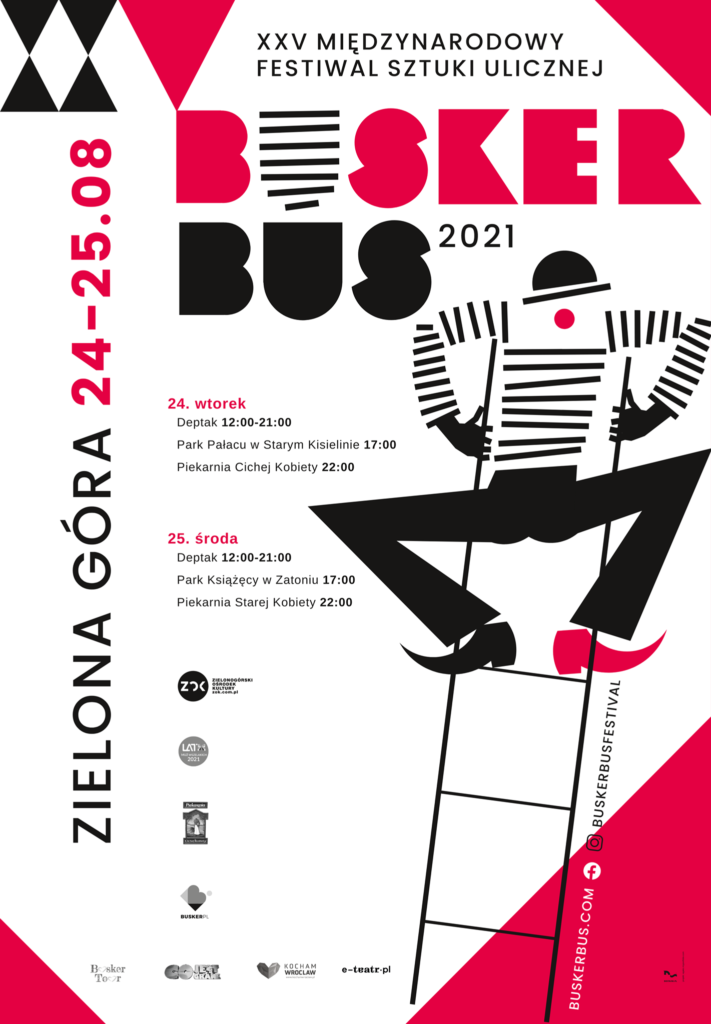 Poster of the International Festival of Street Art BuskerBus in Zielona Góra