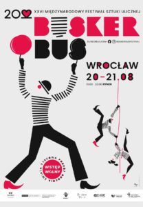 Plakat Festiwalu BuskerBus 2022 we Wrocławiu